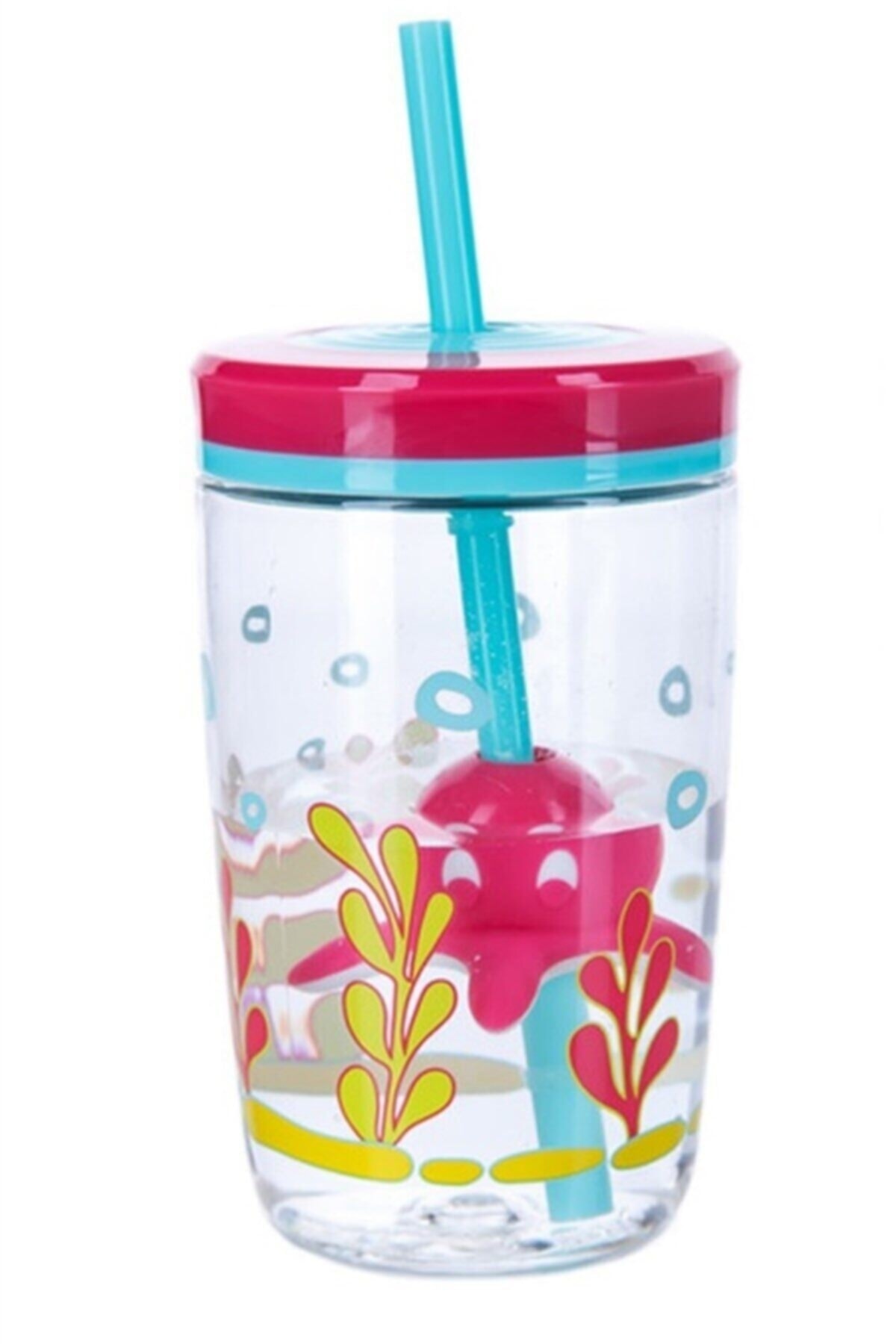 Floating Straw Squid 420 Ml 14 Oz- 1000-0773 Çocuk Suluk